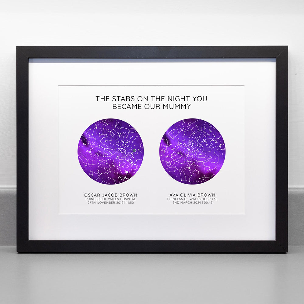 The Stars On The Night You Became My Mother Personalized Picture Frame Mother's Day, Father's Day Gift HA75 920862