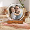 Custom Dad & Kid Photo Round Acrylic Frame Block Father's Day Gift For Dad HA75 892378
