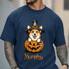 Custom Dog Breeds Halloween Dog Confort Cute Dog Witch Pumpkin Puppy Shirt CH07 180174