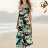 Custom Dog Cat Photo Tropical Vacation Aloha Hawaii Cami Maxi Dress HO82 901986