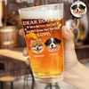 Custom Photo Always Have Your Back Dog Dad Beer Glass HA75 921252