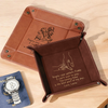 Personalized Name We Can't Wait To Play With Dad Leather Valet Tray LM32 893571