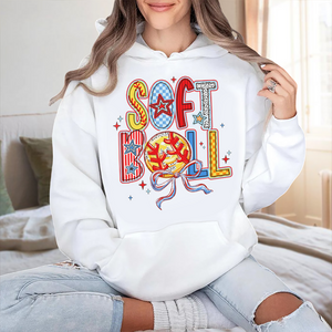 Brushstroke Softball Mom Coquette Family Bright Shirt HO82 893548