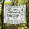 Personalized Camp Bachelorette Bride Banner Tapestry, Bridal Camping Party Decor HO82 902958