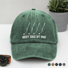 Custom Name Best Dad By Par Washed Denim Baseball Cap CH07 911238