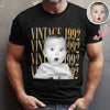 Custom Photo And Year Shirt, Retro Birthday Gift Comfort Shirt For Dad, Mom & Friends HA75 921556
