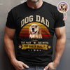 Custom Photo Dog Dad The Man The Myth The Snack Dealer Dark Shirt HO82 902504