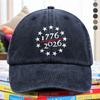 1776 - 2026 USA 250th Anniversary Washed Denim Baseball Cap HA75 898050