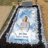 Custom Photo Forever In My Heart Memorial Heaven Grave Blanket TH10 892543