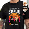 Custom Photo Dog Treat Stealer Halloween Dark Shirt HA75 897648