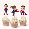 Custom Kid Face Photo Cupcake Toppers Personalised Birthday Gift Party Decor HO82 893574