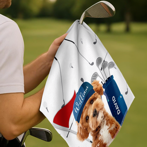 Custom Pet Photo Every Golfer Needs a Loyal Caddie Golf Towel LM32 893603