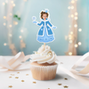 Custom Photo Princess Cupcake Toppers Personalized Birthday Gift Princess Party Decor CH07 895436