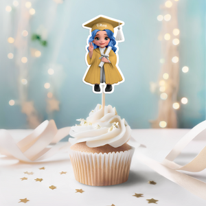 Graduation Class 2025 Cupcake Toppers Personalized Gift HO82 893772