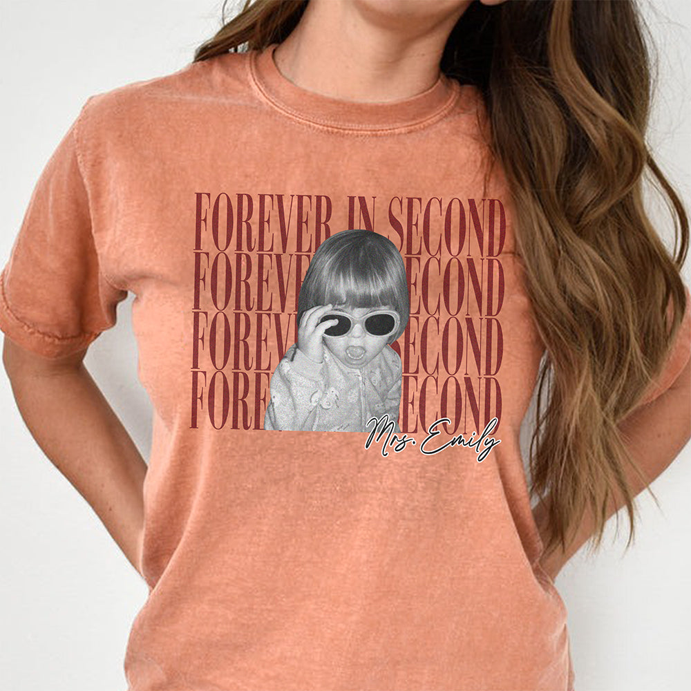 Custom Kid Photo Forever In Second Vintage Comfort Shirt Back to School Gift CH07 911954