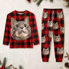 Custom Cat Face Photo With Christmas Accesories Sleepwear CH07 899250
