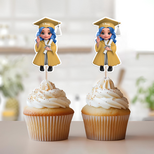 Graduation Class 2025 Cupcake Toppers Personalized Gift HO82 893772