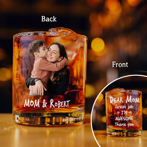 Custom Photo Dear Dad I Am Awesome Custom Photo Print Rock Glass CH07 895808