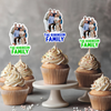 Custom Photo And Name Family Cupcake Toppers HO82 893678