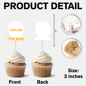 Custom University Logo Class of 2025 Graduation Decoration Cupcake Toppers HA75 892266