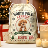 Personalized Dog Photo North Pole Express Christmas Santa Sack For Dog Mom Dad CH07 180452