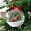 Custom Photo Horses Riding - Personalized 3D Ball Ornament For Family HA75 898060