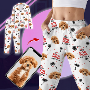 Custom Photo Best Dog Cat Dad Mom Ever Family Pajamas TH10 894031