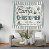 Personalized Camp Bachelorette Bride Banner Tapestry, Bridal Camping Party Decor HO82 902958
