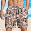 Custom Human Face Photo On Family Beach Short TH10 892649