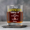 Personalized This Dad Belongs To Us Rock Glass - Father's Day Gift For Husband, Dad, Grandpa LM32 669061