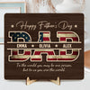 Custom Kid Names To Me You Are The World 2-Layered Wooden Plaque With Stand - Personalized Father’s Day Gift CH07 911402