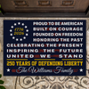 Custom Family Name Proud To Be An America Defending Freedom Since 1776 Doormat LM32 899223