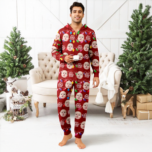 Custom Funny Kids Photo Best Mommy Daddy Ever Christmas Light Onesite Pajamas CH07 899840