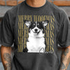 Personalized Vintage Dog Cat Photo Merry Christmas Comfort Shirt Gift For Dog Lovers HA75 922110
