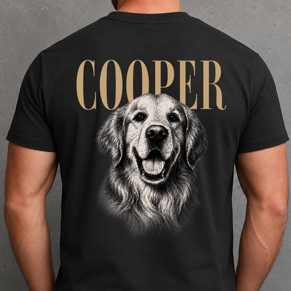 Custom Pet Face Shirt Vintage Style Back Comfort Shirt HO82 903208