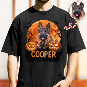 Custom Halloween Dog Photo Comfort Shirt Spooky Season Shirt Dog Lovers Halloween Gift CH07 899430