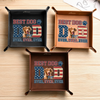 Custom Photo Best Dog Dad Ever Ever Ever Leather Valet Tray LM32 893613