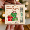 Personalized Christmas with Gift Box Wooden DIY Money Holder Ornament HO82 904224