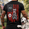Celebrating 250 Years with My Best Friend | Patriotic Dog Dark Shirt Back HA75 921636