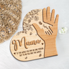 Personalized Mommy We Will Always Reach For You Hand 2-Layered Wooden Plaque Mother's Day Gift CH07 910714