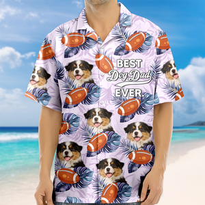 Custom Dog Cat Photo Best Dog Dad Ever Hawaiian Shirt Summer Gift CH07 896060
