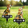 Custom Dog Cat Sunflower Memorial Garden Stake CH07 180198