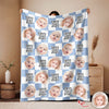 Custom Baby Face Best Dad, Mom Ever Personalized Gift for Parents Blanket HA75 921480