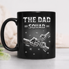 Custom Name The Dad Squad Fist Bump Black Mug - Personalized Father’s Day Gift HO82 902604