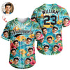 Custom Photo Tropical Floral Hawaiian Baseball Jersey - Personalized Gift for Dad, Husband, Boyfriend CH07 911852