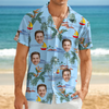 Custom Human Face Tropical Summer Vibe Hawaii Shirt LM32 893339
