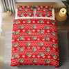 Custom Photo Cat With Christmas Pattern Quilt Bedding Set HA75 898230