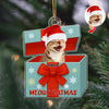 Custom Cat Photo Meowy Catmas Acrylic Ornament Gift For Cat Lovers HO82 900010