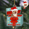 Custom Cat Photo Meowy Catmas Acrylic Ornament Gift For Cat Lovers HO82 900010