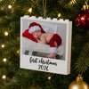 Custom Photo First Christmas Building Blocks Ornament TH10 170641